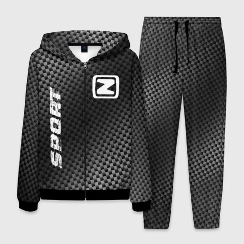 Мужской костюм 3D Zotye sport carbon, цвет черный