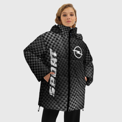 Женская зимняя куртка Oversize Opel sport carbon - фото 2