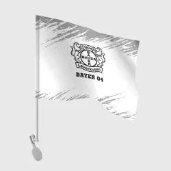 Флаг для автомобиля Bayer 04 sport на светлом фоне