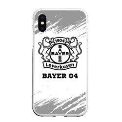 Чехол для iPhone XS Max матовый Bayer 04 sport на светлом фоне