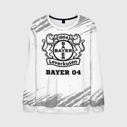 Мужской свитшот 3D Bayer 04 sport на светлом фоне