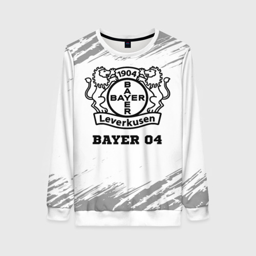 Женский свитшот 3D Bayer 04 sport на светлом фоне, цвет 3D печать