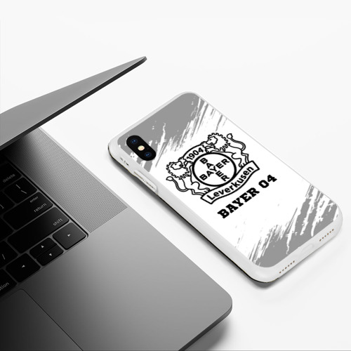 Чехол для iPhone XS Max матовый Bayer 04 sport на светлом фоне - фото 5