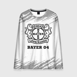 Мужской лонгслив 3D Bayer 04 sport на светлом фоне