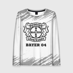 Женский лонгслив 3D Bayer 04 sport на светлом фоне