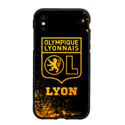 Чехол для iPhone XS Max матовый Lyon - gold gradient