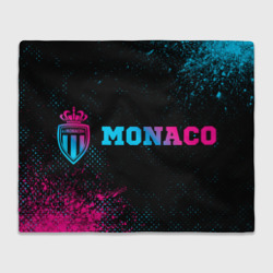 Monaco - neon gradient по-горизонтали – Плед 3D с принтом купить со скидкой в -14%