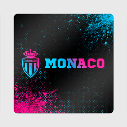 Магнит виниловый Квадрат Monaco - neon gradient по-горизонтали