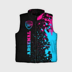 Детский жилет утепленный 3D Arsenal - neon gradient по-вертикали