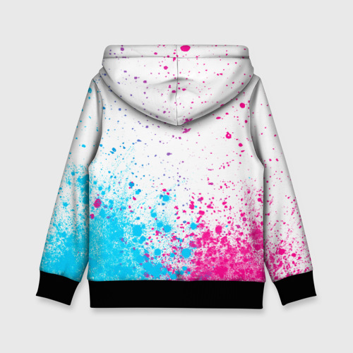 Детская толстовка 3D Manchester United neon gradient style посередине, цвет черный - фото 2