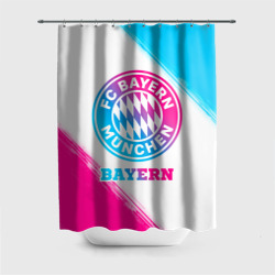 Штора 3D для ванной Bayern neon gradient style