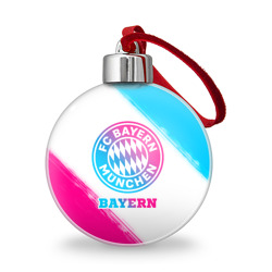 Ёлочный шар Bayern neon gradient style