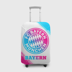 Чехол для чемодана 3D Bayern neon gradient style