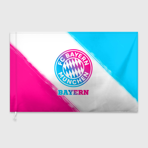 Флаг 3D Bayern neon gradient style - фото 3