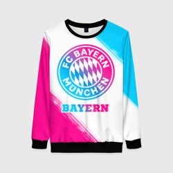 Женский свитшот 3D Bayern neon gradient style