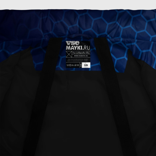 Женская зимняя куртка Oversize Need for Speed неоновые соты, цвет черный - фото 7