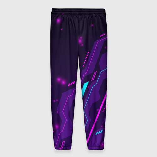 Мужские брюки 3D Cyberpunk 2077 neon gaming, цвет 3D печать - фото 2