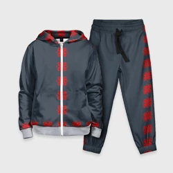 Детский костюм 3D Этно - темный