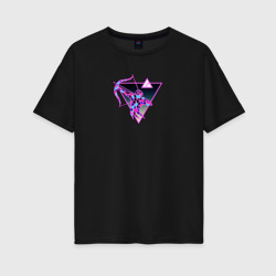 Гороскоп стрелец – Женская футболка хлопок Oversize с принтом купить со скидкой в -16%