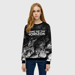 Женский свитшот 3D Bring Me the Horizon black graphite - фото 2