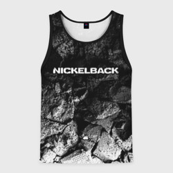 Мужская майка 3D Nickelback black graphite