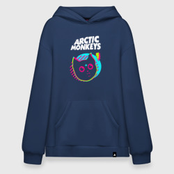 Худи SuperOversize хлопок Arctic Monkeys rock star cat