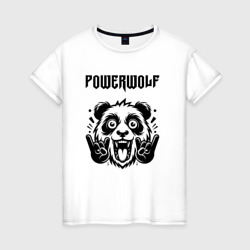 Женская футболка хлопок Powerwolf - rock panda