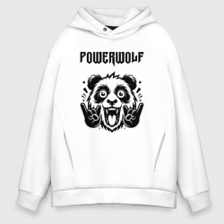 Мужское худи Oversize хлопок Powerwolf - rock panda