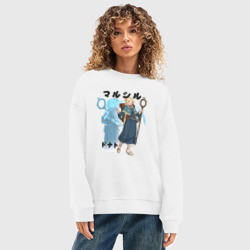 Женский свитшот oversize без начеса хлопок Марсиль - Подземелье вкусностей - фото 2