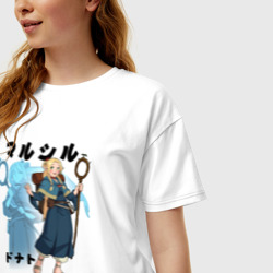 Женская футболка хлопок Oversize Марсиль - Подземелье вкусностей - фото 2