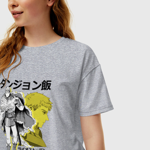 Женская футболка хлопок Oversize с принтом Лайос Торден - Подземелье вкусностей, фото на моделе #1