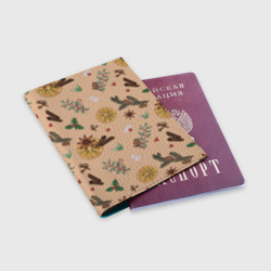Обложка для паспорта матовая кожа Глинтвейн - фото 2