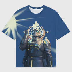 Женская футболка oversize 3D Вступай в адские десантники