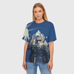 Женская футболка oversize 3D Вступай в адские десантники - фото 2