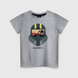 Детская футболка хлопок Шлем адского десантника