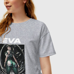 Женская футболка хлопок Oversize Ева Стеллар блэйд - фото 2