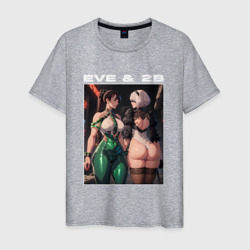 Eva and 2b – Мужская футболка хлопок с принтом купить со скидкой в -20%