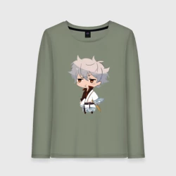 Женский лонгслив хлопок Гинтама Гинтоки Саката Самурай