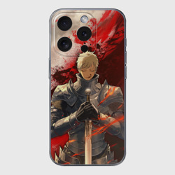 Чехол для iPhone 15 Pro Max силиконовый с защитой камеры Подземелье вкусностей - Лайос рыцарь