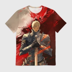 Мужская футболка 3D Подземелье вкусностей - Лайос рыцарь