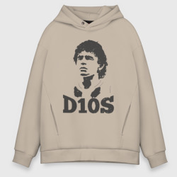 Мужское худи Oversize хлопок Maradona dios