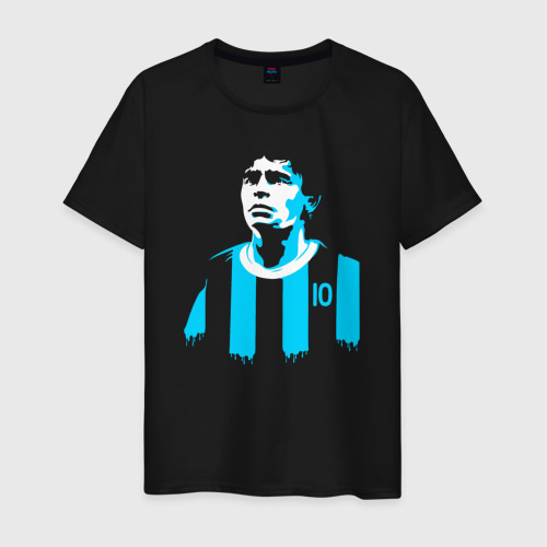 Мужская футболка хлопок Аргентина Марадона, цвет черный