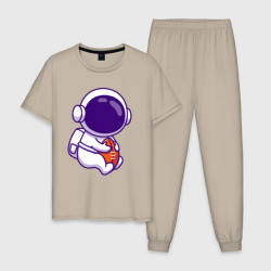 Мужская пижама хлопок Space football