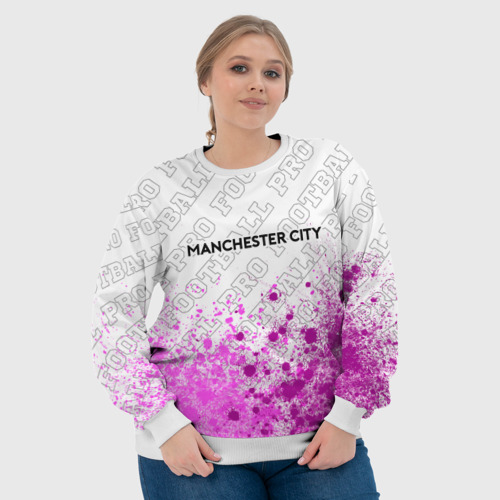 Женский свитшот 3D Manchester City pro football посередине, цвет 3D печать - фото 6