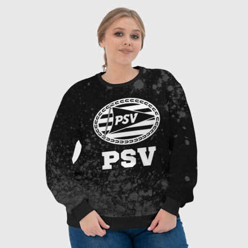 Женский свитшот 3D PSV sport на темном фоне, цвет 3D печать - фото 6