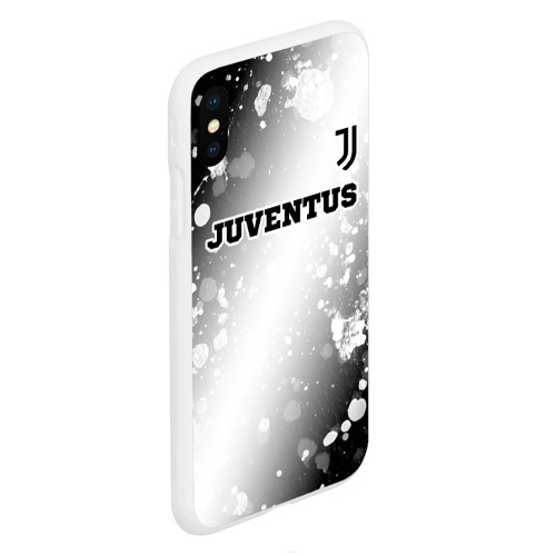 Чехол для iPhone XS Max матовый Juventus sport на светлом фоне посередине - фото 3