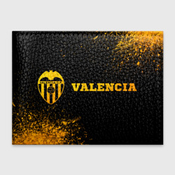 Обложка для студенческого билета Valencia - gold gradient по-горизонтали