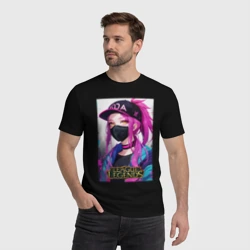 Мужская футболка хлопок Akali Kda League Of  Legends - фото 2