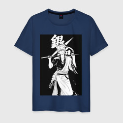 Мужская футболка хлопок Гинтама Самурай