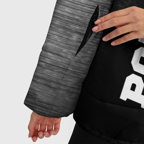 Женская зимняя куртка Oversize Porto sport на темном фоне по-вертикали, цвет черный - фото 6